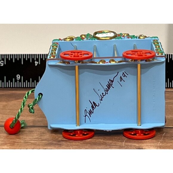 1991 HALLMARK KEEPSAKE ORNAMENT QX439-9 POLAR CIRCUS WAGON BY LINDA SICKMAN - Picture 8 of 8
